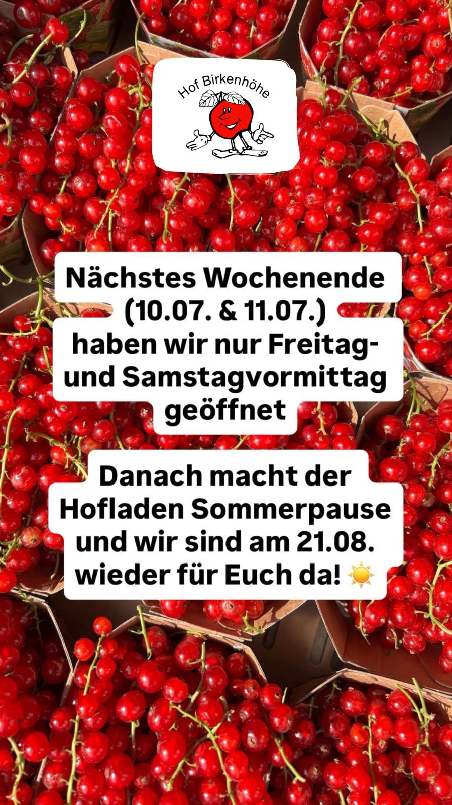 Sommerpause 2026