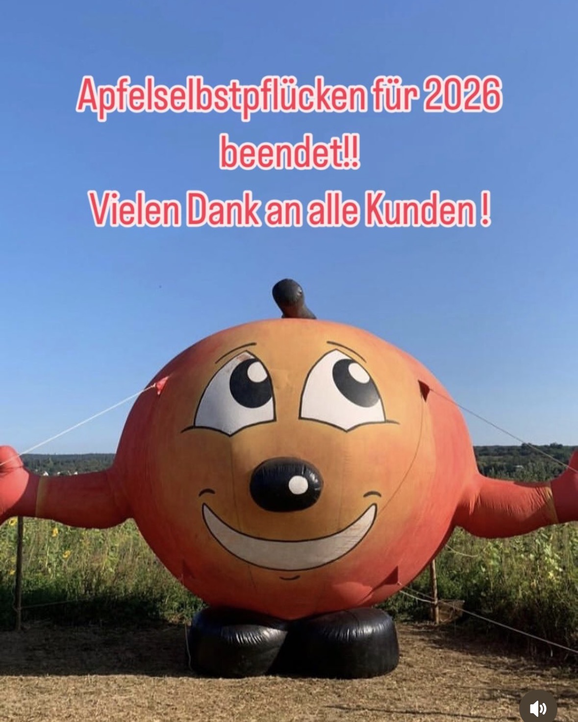 Äpfel-Selbstpflücken für 2026 beendet